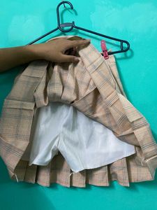 Pleated Mini Skirt