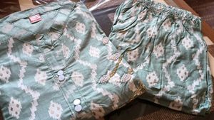 Mint Green Kurti Pant Set
