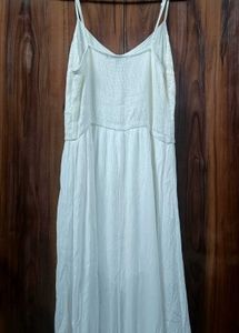 Forever 21 A-line Front Slit Dress With Shorts