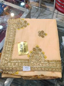 Elegant Embroidered Saree
