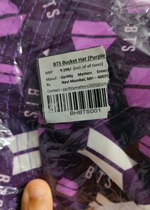 BTS THEME PURPLE BUCKET HAT