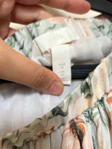 H&amp;M Mint Floral Skirt