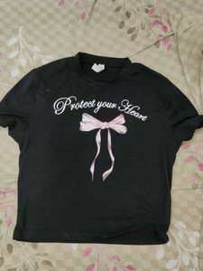 Black Fitted Top For Women