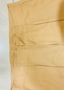 Tan Flared Leg Trousers
