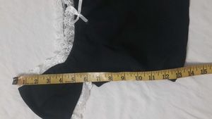 Black Lacey Sinched Waist Crop Top