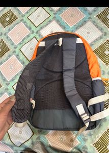 Orange Grey Backpack