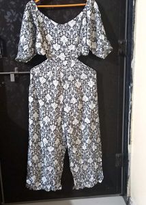 Floral Print Off-Shoulder Jumpsuit