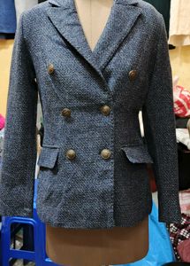 Blue Tweed Blazer