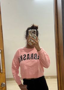 BERSHKA Pink Crop Top