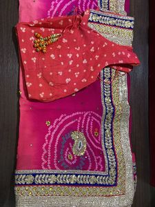 Embroidery Rajputani Saree