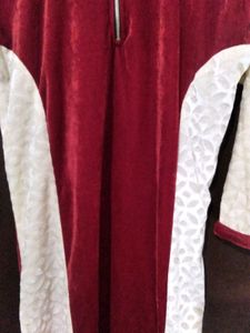 Beautiful self design velvet kurti ...