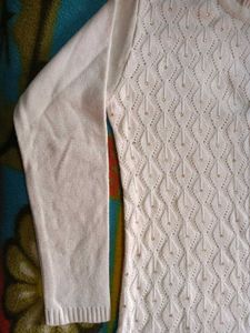 Elegant White Turtleneck Sweater top