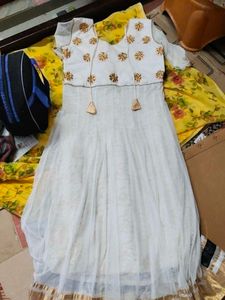 Elegant Embroidered Ethnic Gown