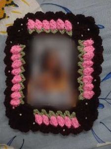 Crocheted Photo Frame