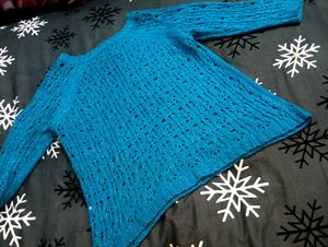 Blue Knit Sweater