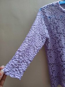 Lavender Lace Top