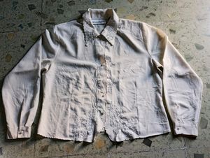 White Colour Designing Women Shirt