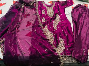 Elegant Purple Kurta Set