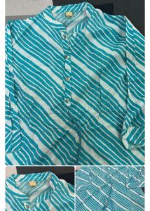 Striped Button-Up Top