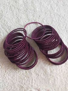 Metallic Purple Bangles Set