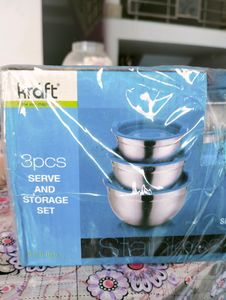 3 Pcs Serve And Storage Set