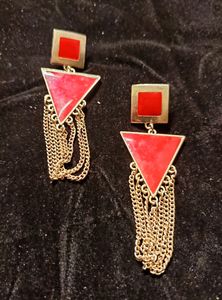 Red Beautiful Earrings