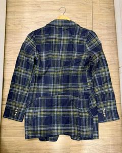 Classic Plaid Blazer Jacket