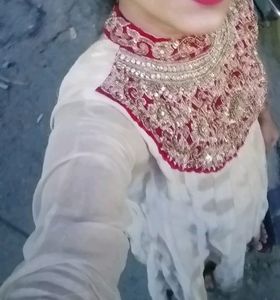 Velvet Design Net Anarkali Type Top