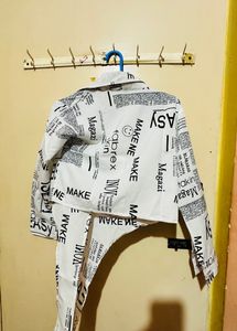 Newspaper Print Shirt
