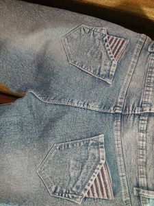 Ripped Blue Denim Jeans
