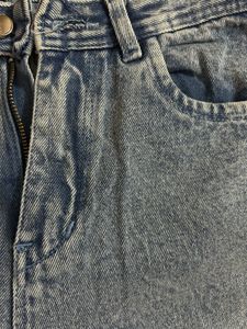 Light blue wash trendy denim jeans