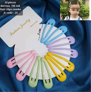 Pastel Hair Clip Set - 10 Piece Combo