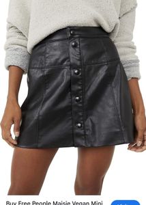 Black Skirt With Front Closure