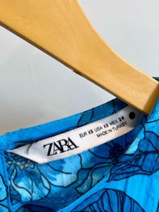 Zara-Floral Tiered Mini Dress