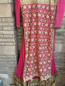 Heavy Work Anarkali Suit With Dupatta And Pajami