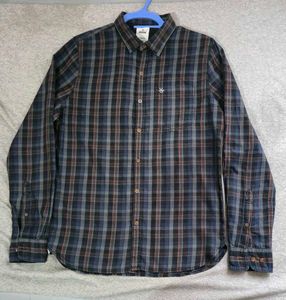 Wrogn Slim Fit Plaid Button-Down Shirt
