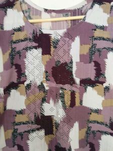 Abstract Print Casual Dress