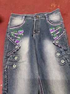 Embroidered Denim Jeans