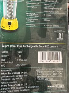 Wipro Light Unused 84 Pcs Led Lanteen Design