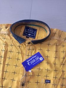 Shirt Yellow Colour Mens 44 XXl Size