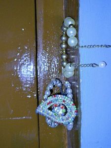 Vintage Pearl and Rhinestone Ornament
