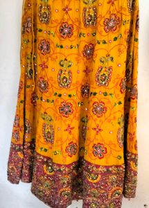 Gorgeous Yellow Embroidered Suit