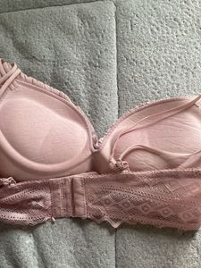 Pinteresty Lace Pink Bra NON WIRED