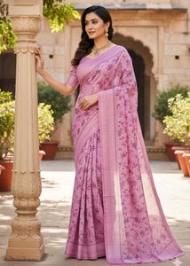 Elegant Floral Saree