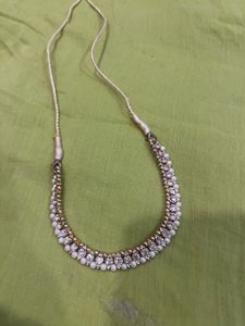 Elegant Pearl &amp; Rhinestone Choker Necklace