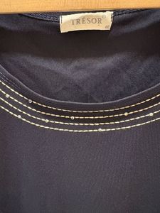 Beautiful Black Imported Top With Nice Embroidery