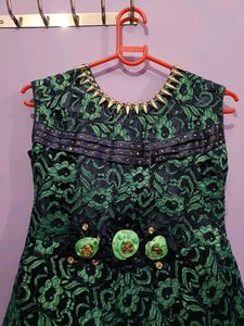 Cute Green Floral Dress