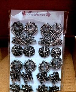 Oxidise Earrings Beautiful Set Of 12