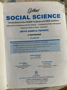 Golden Sst Reference Book For Class 9