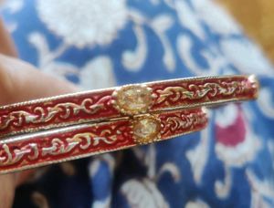Red &amp; Gold Bangles